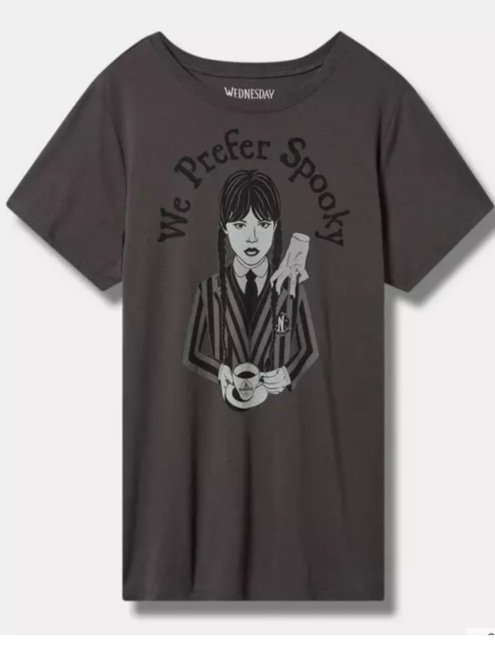 Torrid Charcoal Wednesday 'We Prefer Spooky' Tee